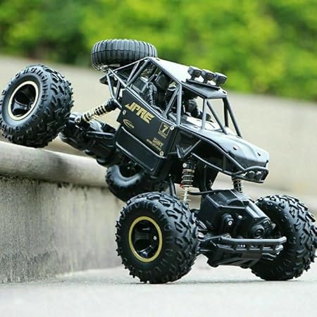 Sky Tech® Rock Crawler Car with Smoke Offroader Rc Car High Speed 5 Functions 1:16 RC Car with Smoke Fog Styled Climbing Monster Truck Rechargeable Remote Control Car for Kids 【Colors as Per Stock】